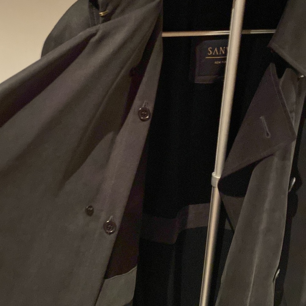 Sanyo New York Full length Men’s Trench Coat  Sz 44R - Picture 8 of 12